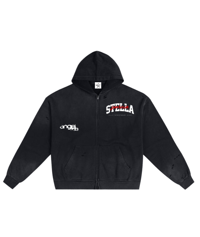 a n g e l 3 3 3 zip up hoodie