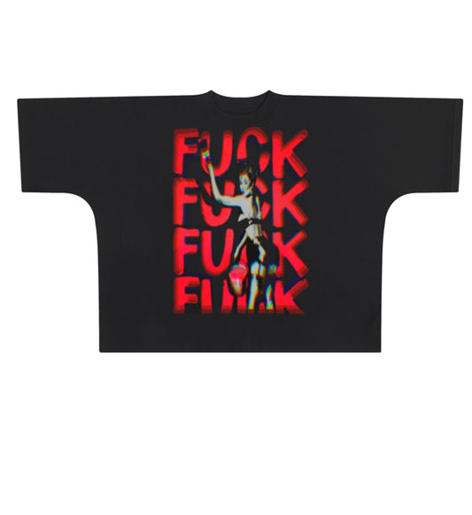 $ex money & dr*gs boxy tee - black/red